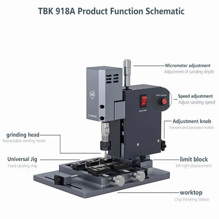 TBK918A Electric Grinder Polish Machine For Phone Display and IC Grind